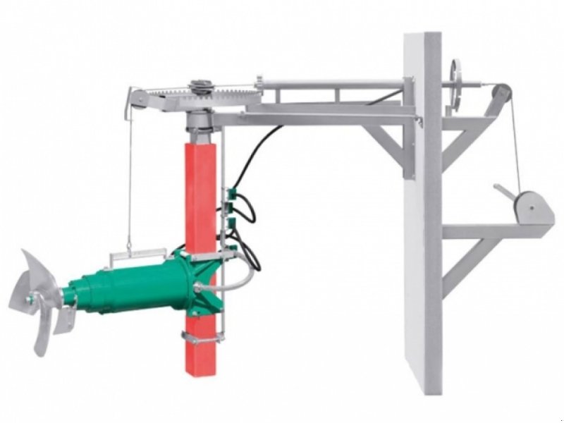 Sonstige Biogastechnik des Typs Green Energy Biogas: Masten für Tauchmotorührwerk, Montage im befüllten Behälter, Neumaschine in Mitterteich (Bild 1)