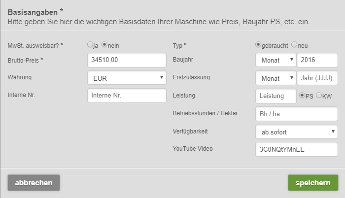 YouTube Video in technikboerse-Inserat einfügen