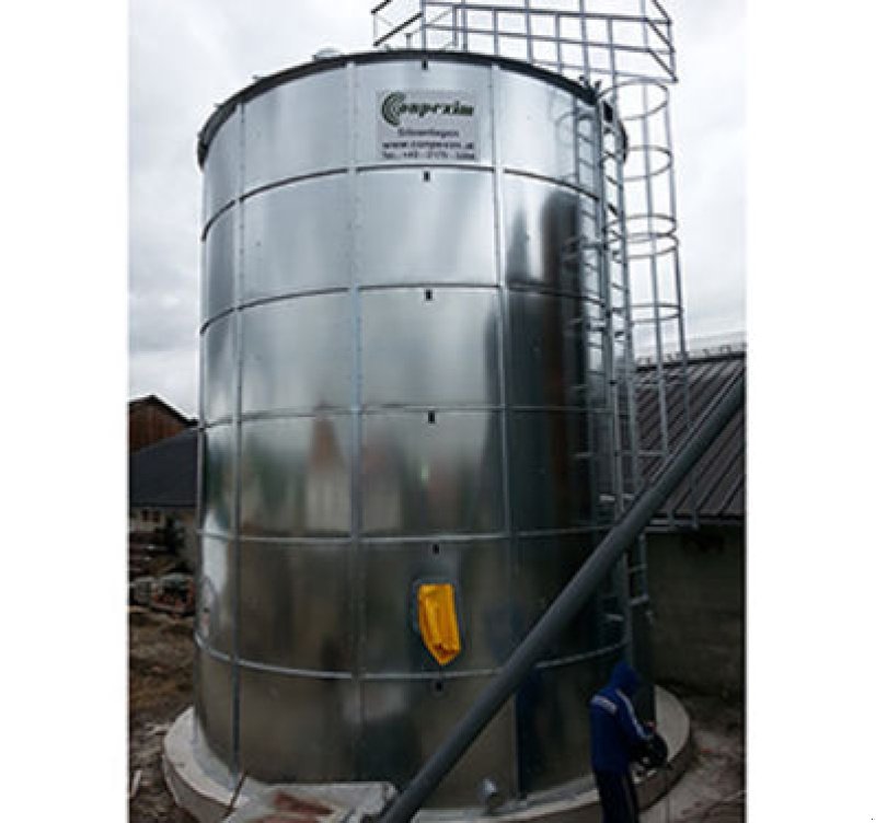 Silo des Typs Conpexim Flachbodensilo 155 t, 5,54 m DM, Dach, Leiter,.., Neumaschine in Apetlon (Bild 2)