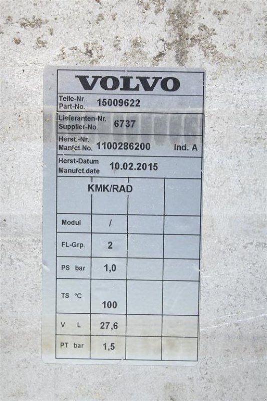 Sonstiges Traktorzubehör des Typs Volvo L180E Vandkøler, Gebrauchtmaschine in Viborg (Bild 3)