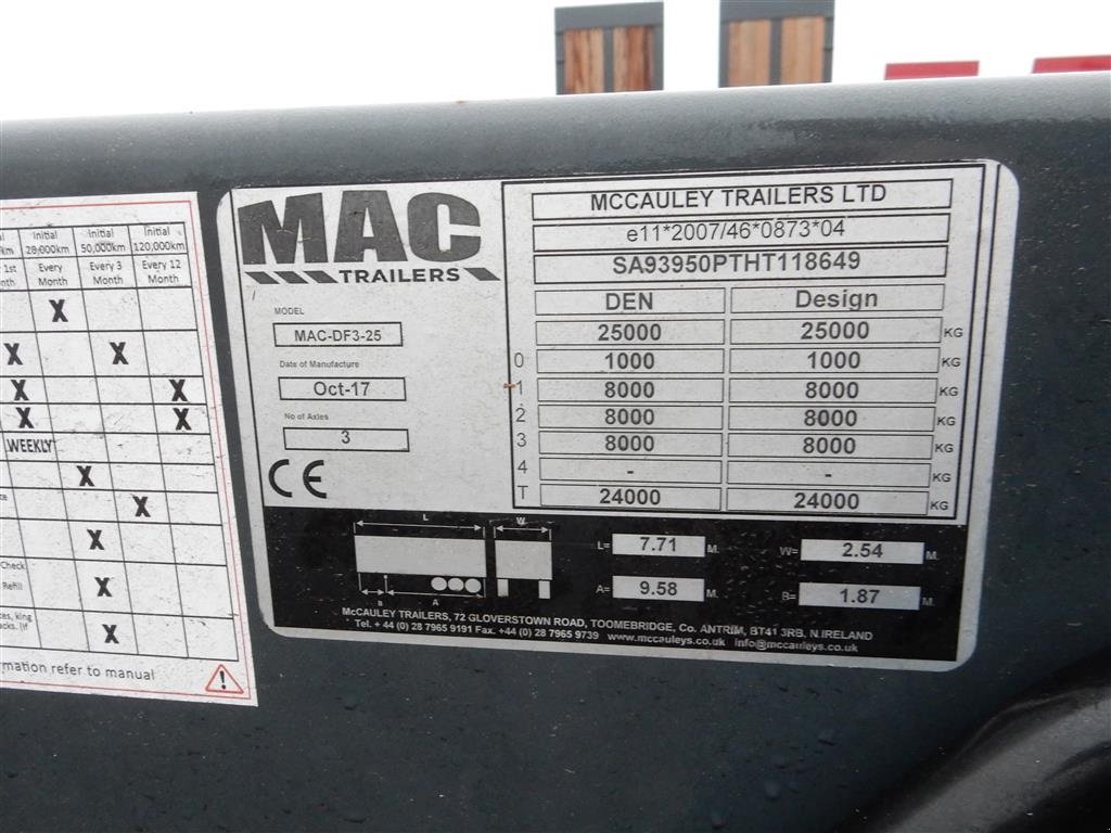 PKW-Anhänger des Typs Oleo Mac 3 akslet maskintrailer Kærre til lastbil, Gebrauchtmaschine in Ringe (Bild 3)