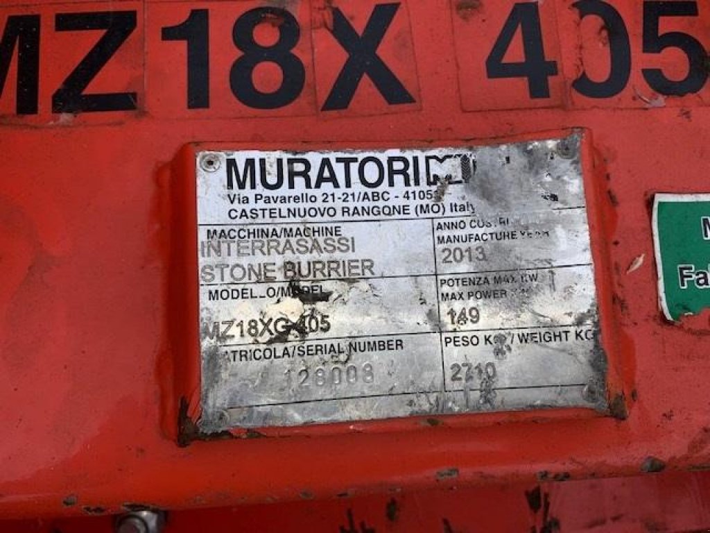 Fräse des Typs Muratori MZ18-405 Stennedlægningsfræser, Gebrauchtmaschine in Suldrup (Bild 5)