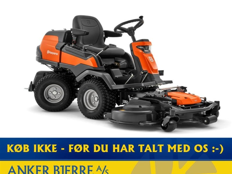 Sitzrasenmäher des Typs Husqvarna R 420TsX AWD Inkl. 122 cm klippebord / klippeaggregat, Gebrauchtmaschine in Holstebro (Bild 1)
