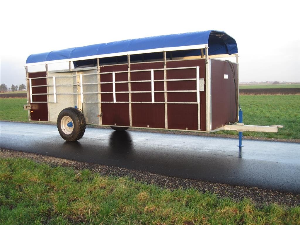 Viehanhänger des Typs Sonstige KV-16 Kreaturvogn 2x6m med galvaniseret bund og hyd.hæve-sænke, Gebrauchtmaschine in Tårs (Bild 2)