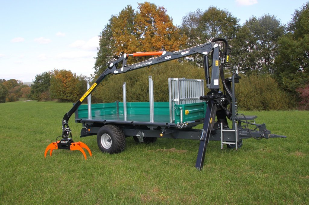 Rückewagen & Rückeanhänger des Typs Reil & Eichinger Kipper mit Kran 6EDK/430, Neumaschine in Nittenau (Bild 5)