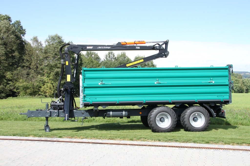 Rückewagen & Rückeanhänger des Typs Reil & Eichinger Kipper mit Kran 8TDK/720, Neumaschine in Nittenau (Bild 5)
