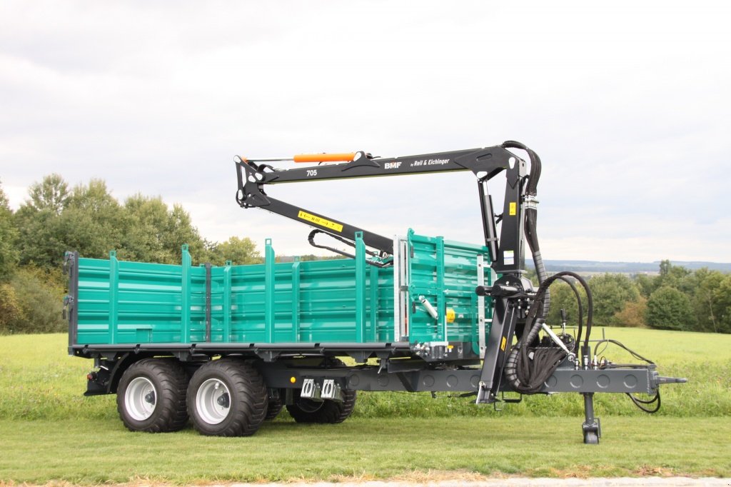Rückewagen & Rückeanhänger des Typs Reil & Eichinger Kipper mit Kran 8TDK/720, Neumaschine in Nittenau (Bild 3)