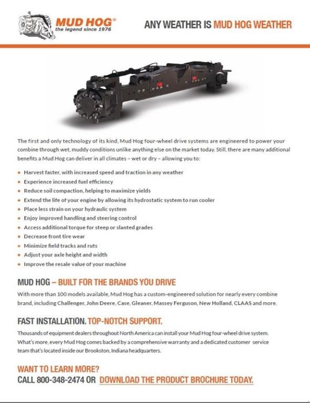 Mähdrescher des Typs Massey Ferguson 4wd Aksel Komplet til eftermontering, Gebrauchtmaschine in Middelfart (Bild 3)