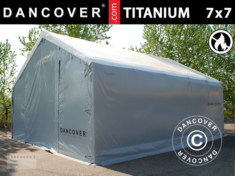 Sonstige Transporttechnik des Typs Sonstige ZELTHALLE TITANIUM 7X7X2,5X4,2M, WEISS/GRAU, Neumaschine in Hellebaek (Bild 1)