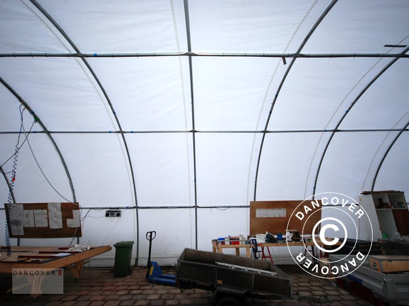 Zelthalle des Typs Sonstige RUNDBOGENHALLE 9,15X12X4,5M, PE, WEISS, Neumaschine in Hellebaek (Bild 6)