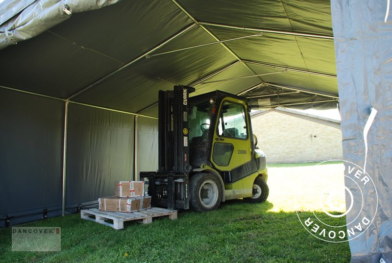 Zelthalle des Typs Sonstige LAGERZELT PRO 5X6X2X3,39M, PVC, GRAU, Neumaschine in Hellebaek (Bild 8)