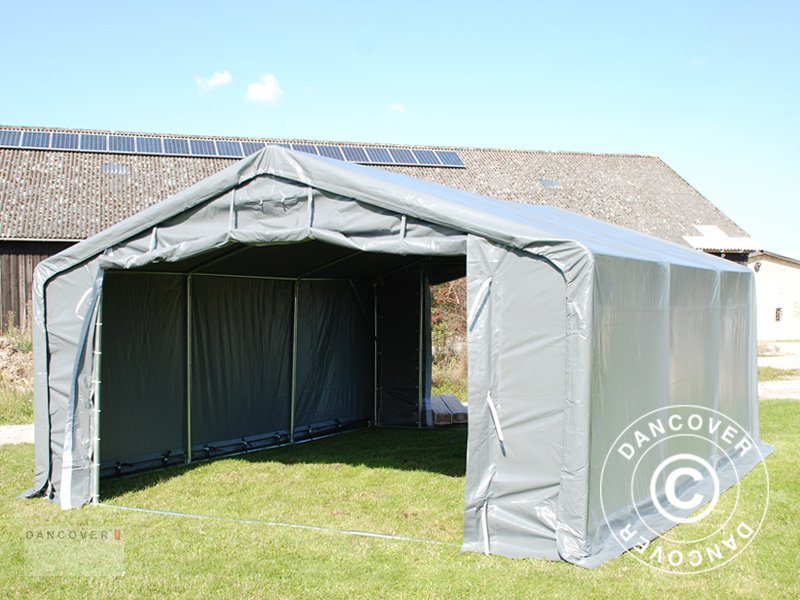 Zelthalle des Typs Sonstige LAGERZELT PRO 5X6X2X3,39M, PVC, GRAU, Neumaschine in Hellebaek (Bild 12)