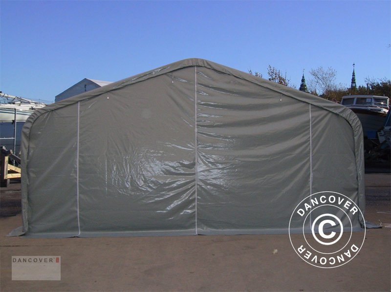 Zelthalle des Typs Sonstige LAGERZELT PRO 6X18X3,7M PVC MIT DACHFENSTER, GRAU, Neumaschine in Hellebaek (Bild 4)