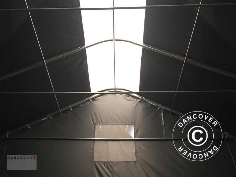 Zelthalle des Typs Sonstige LAGERZELT PRO 6X18X3,7M PVC MIT DACHFENSTER, GRAU, Neumaschine in Hellebaek (Bild 11)