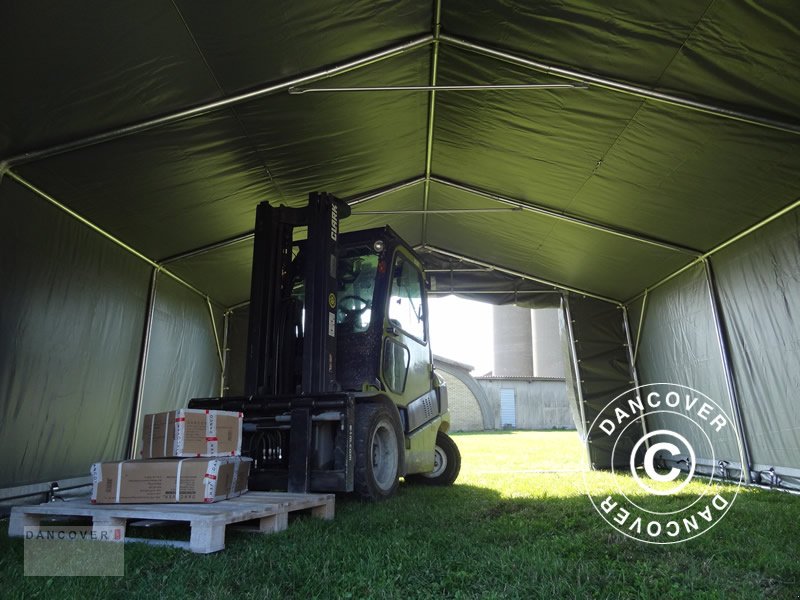 Zelthalle des Typs Sonstige LAGERZELT PRO 5X10X2X3,39M, PVC, GRAU, Neumaschine in Hellebaek (Bild 6)