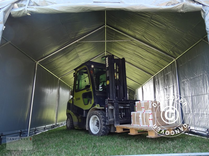 Zelthalle des Typs Sonstige LAGERZELT PRO 4X8X2X3,1M, PVC, GRAU, Neumaschine in Hellebaek (Bild 3)