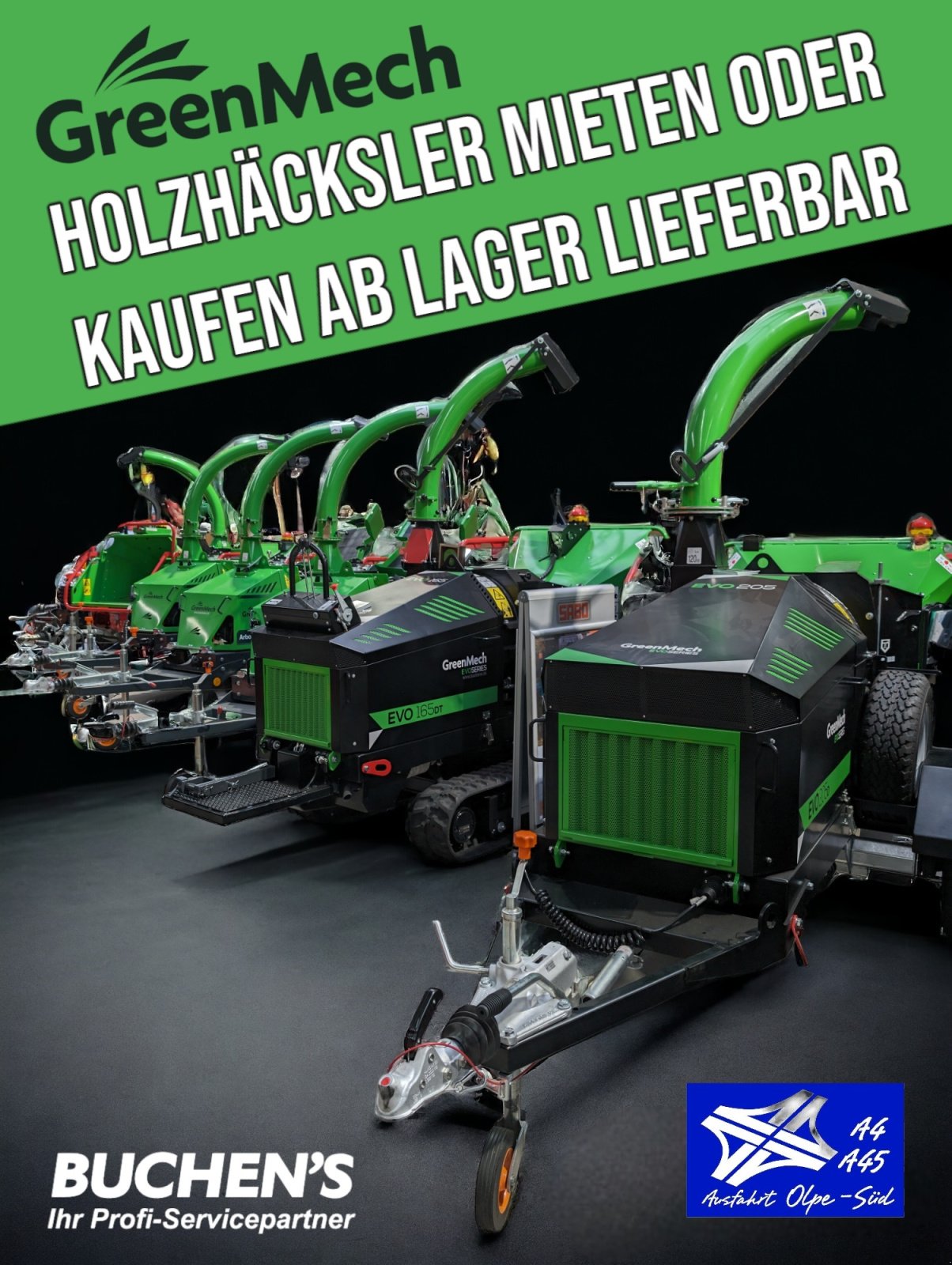 Holzhacker & Holzhäcksler des Typs GreenMech ECO TMP 150, Neumaschine in Olpe (Bild 2)