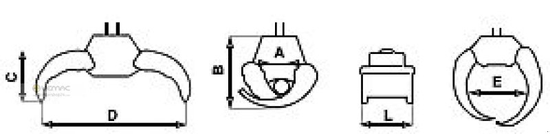 Sonstiges Baggerzubehör des Typs Geo Rotator Drehmotor Holzzange Forstzange Forstgreifer Greifer, Neumaschine in Osterweddingen / Magdeburg (Bild 7)