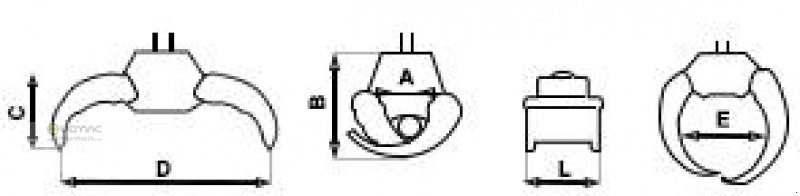 Sonstiges Baggerzubehör des Typs Vemac Rotator Drehmotor Holzzange Forstzange Forstgreifer Greifer, Neumaschine in Sülzetal OT Osterweddingen (Bild 7)
