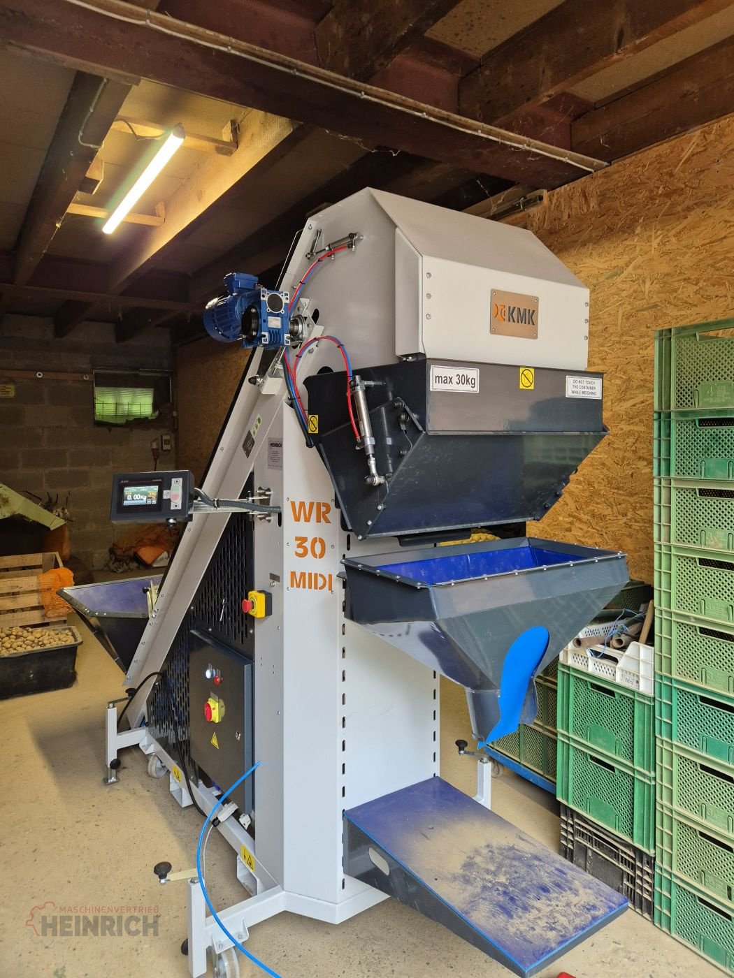 Absackwaage/Waage des Typs KMK Waage WR30 MIDI WR30 MINI Bunkerwaage, Kartoffelwaage Tarierband eichfähig, Neumaschine in Ehekirchen (Bild 12)