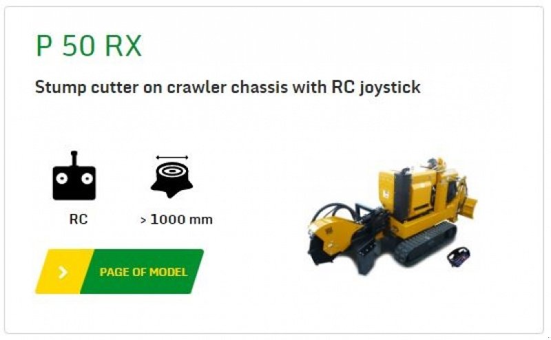 Stockfräse des Typs laski P 50 RX m. dozer og fjernbetjening, Gebrauchtmaschine in Vrå (Bild 6)