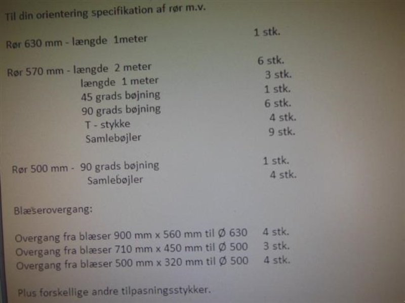 Sonstige Getreidelagertechnik des Typs Sonstige Galvaniserede bøjninger/rør, Gebrauchtmaschine in Egtved (Bild 4)