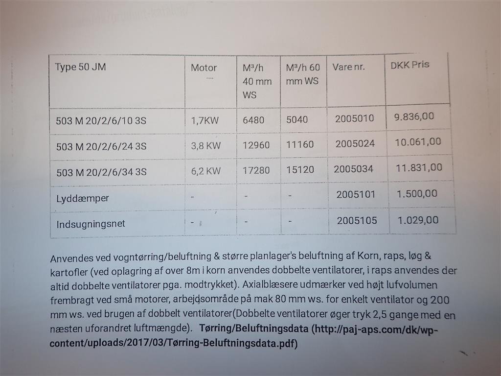 Sonstige Getreidelagertechnik des Typs Sonstige vognblæser, Gebrauchtmaschine in Egtved (Bild 3)
