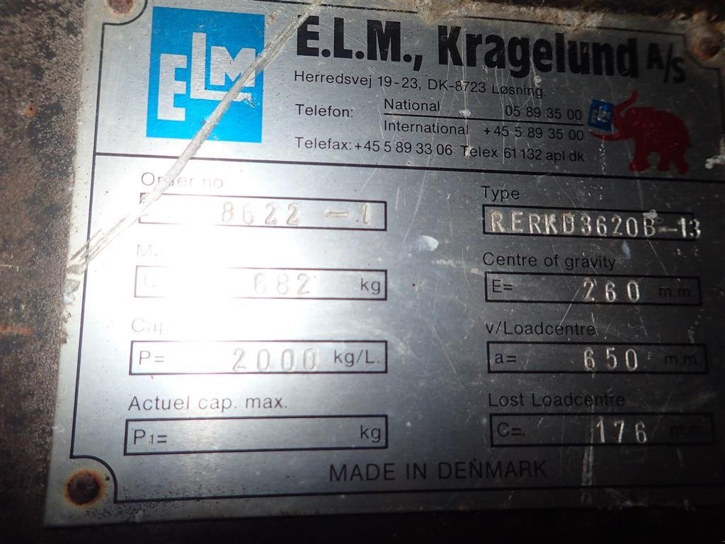 Frontstapler des Typs Sonstige Beholdervender til gaffeltruck, Gebrauchtmaschine in Egtved (Bild 4)