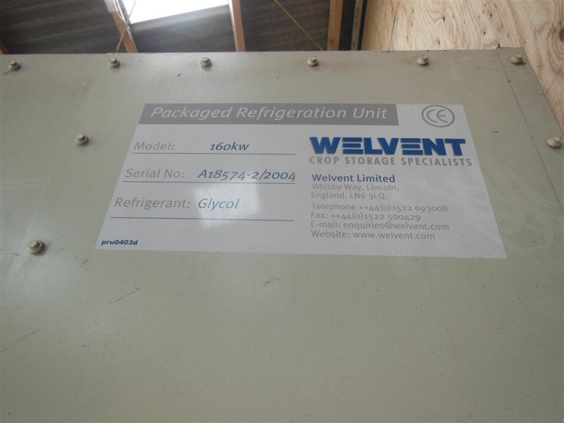 Sonstiges des Typs Sonstige Welvent kølemaskine 160 kw, Gebrauchtmaschine in Egtved (Bild 1)