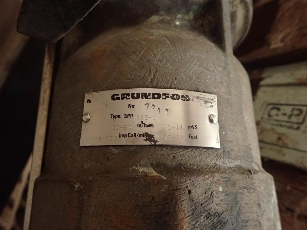 Beregnungspumpe des Typs GRUNDFOS SPD-165-2, 50-900m3/time, 7,5 hk, Gebrauchtmaschine in Egtved (Bild 1)