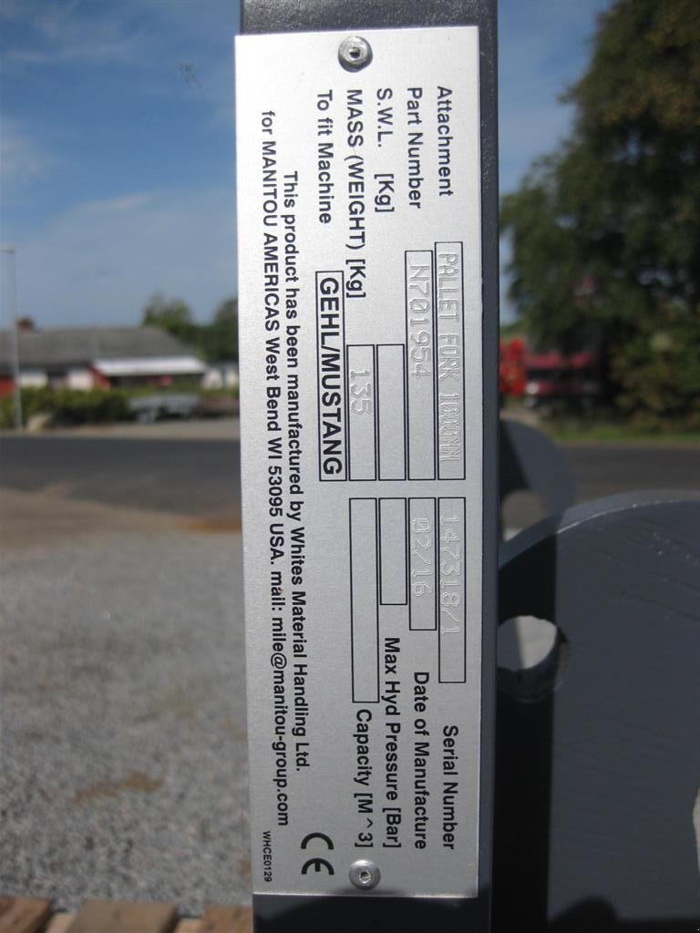 Sonstiges des Typs Gehl Pallegafler, Gebrauchtmaschine in Spøttrup (Bild 3)