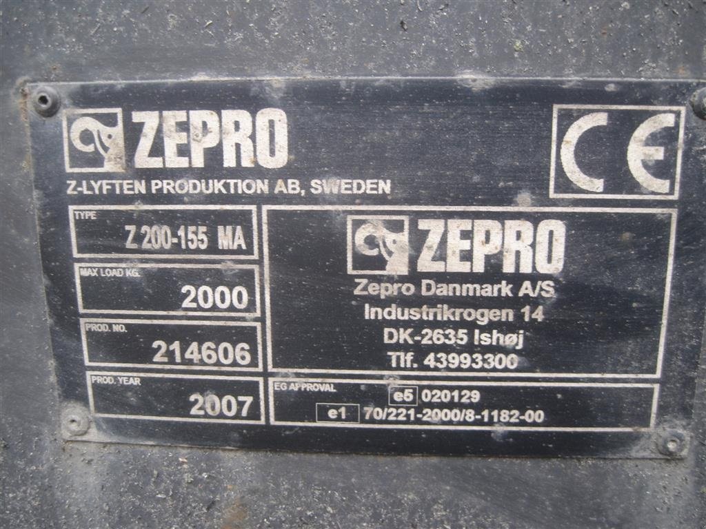 Sonstiges des Typs Sonstige Zepro Z lift, Gebrauchtmaschine in Høng (Bild 4)