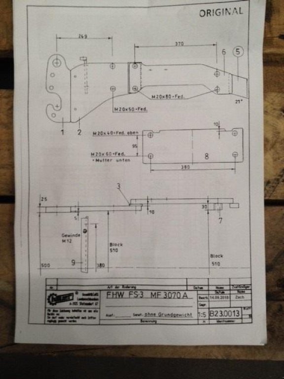 Frontlader des Typs Hauer FS-3 Sidevanger MF 3070 2WD, Gebrauchtmaschine in Roskilde (Bild 4)
