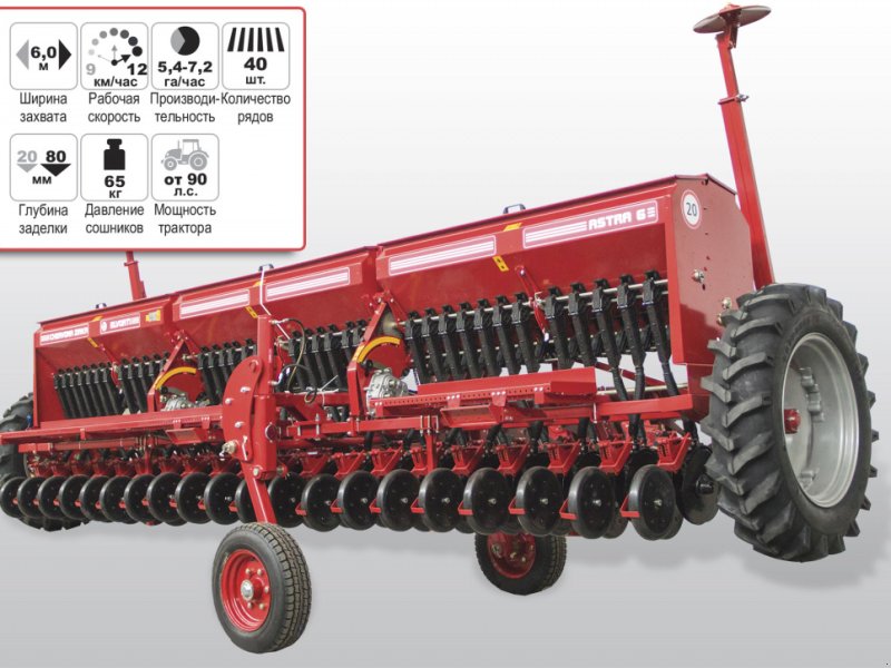 Direktsaatmaschine des Typs CHERVONA ZIRKA Astra 6,  in Кіровоград (Bild 1)