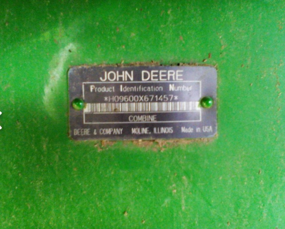 Oldtimer-Mähdrescher des Typs John Deere 9600, Neumaschine in Побузьке (Bild 6)