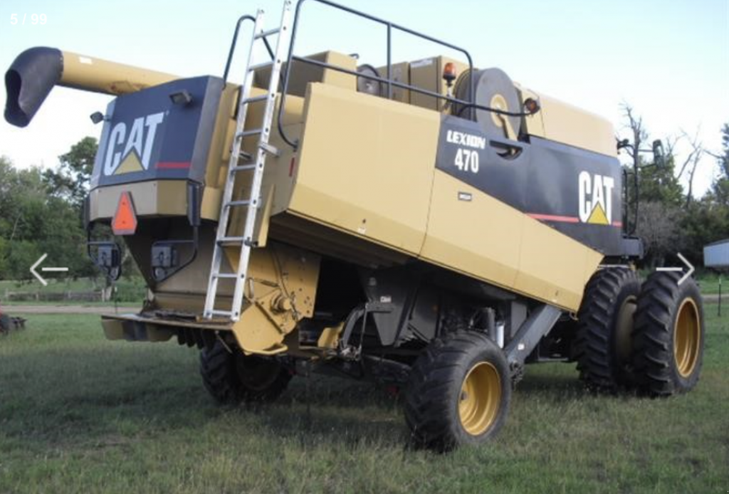 Oldtimer-Mähdrescher des Typs Caterpillar Lexion 470, Neumaschine in Біла Церква (Bild 5)