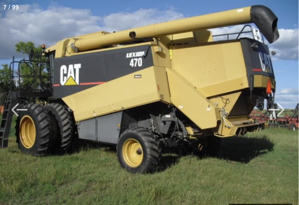 Oldtimer-Mähdrescher des Typs Caterpillar Lexion 470, Neumaschine in Біла Церква (Bild 3)