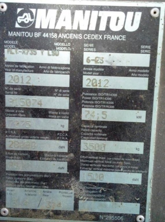 Teleskopstapler des Typs Manitou MLT-X 735 TLSU,  in Хмельницький (Bild 7)
