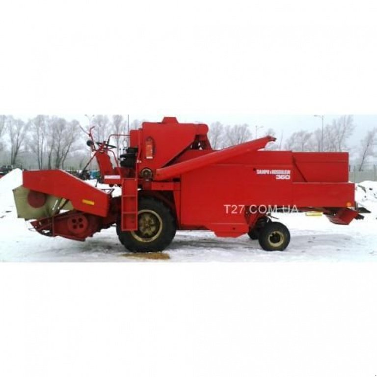 Oldtimer-Mähdrescher des Typs Sampo Sampo-Rosenlew, Neumaschine in Глеваха (Bild 1)