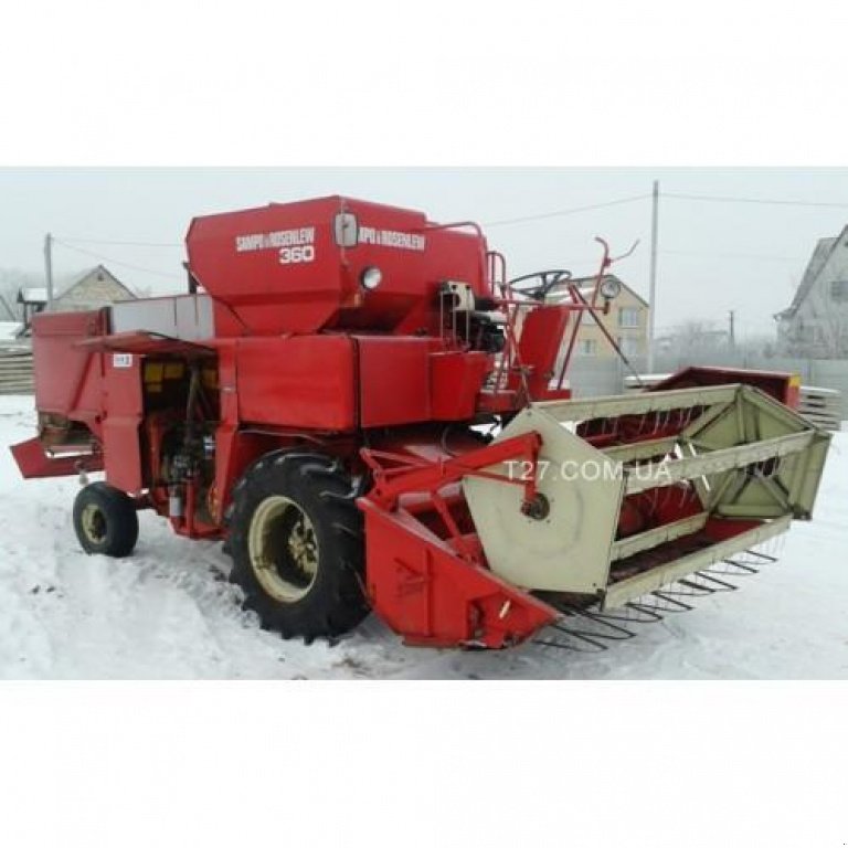 Oldtimer-Mähdrescher des Typs Sampo Sampo-Rosenlew, Neumaschine in Глеваха (Bild 6)