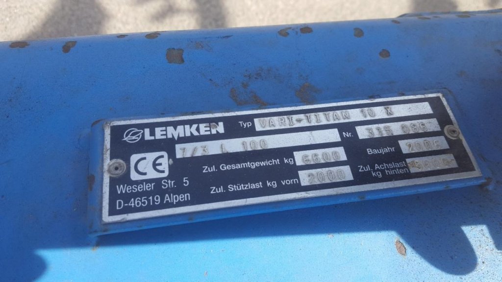 Scheibenpflug des Typs Lemken Vari Titan 10, Gebrauchtmaschine in Харків (Bild 5)