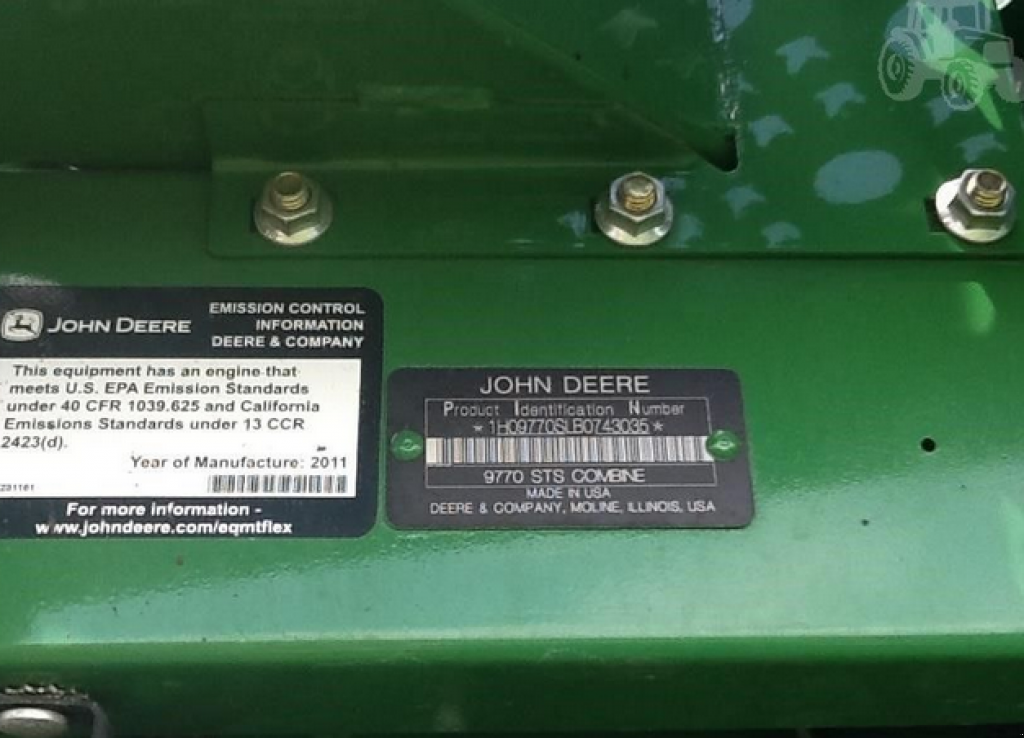 Oldtimer-Mähdrescher des Typs John Deere 9770 STS, Neumaschine in Біла Церква (Bild 3)