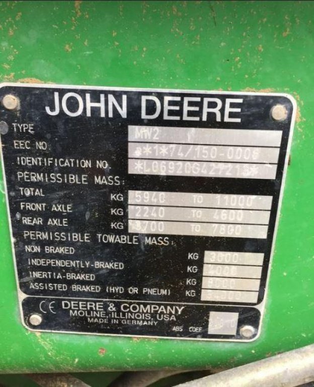 Oldtimer-Traktor des Typs John Deere 6920, Neumaschine in Не обрано (Bild 7)