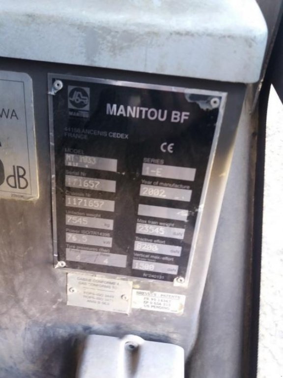 Teleskopstapler des Typs Manitou MT 1033,  in Київ (Bild 8)