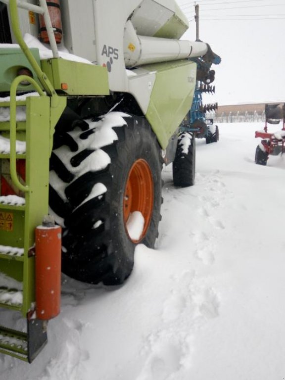 Oldtimer-Mähdrescher des Typs CLAAS Tucano 470, Neumaschine in Тетіїв (Bild 2)