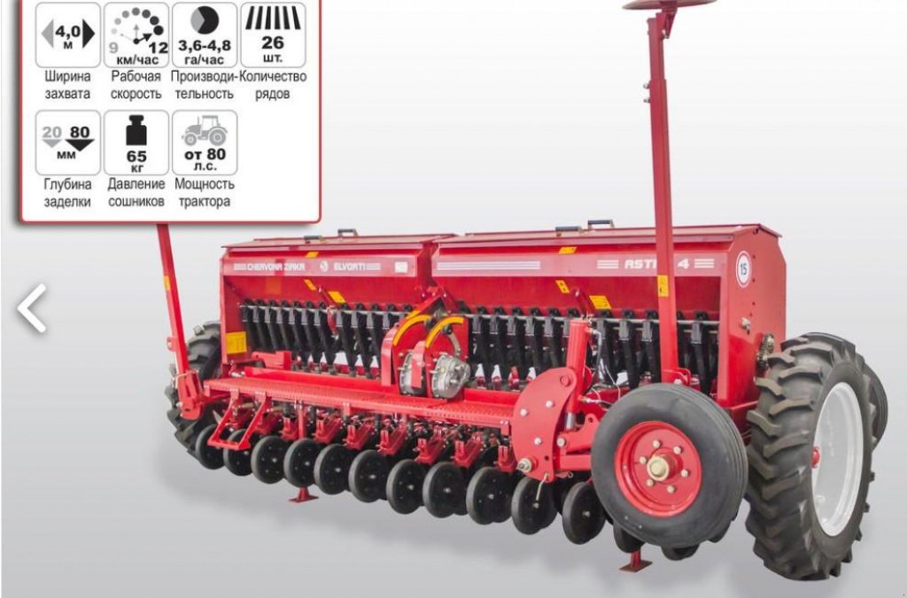 Direktsaatmaschine des Typs CHERVONA ZIRKA Astra 4,  in Пологи (Bild 8)