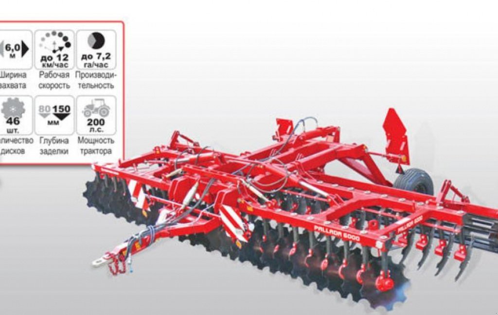 Wiesenegge des Typs CHERVONA ZIRKA Pallada 6000,  in Пологи (Bild 2)
