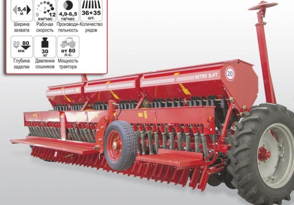 Direktsaatmaschine des Typs CHERVONA ZIRKA Astra 5,4T,  in Пологи (Bild 6)
