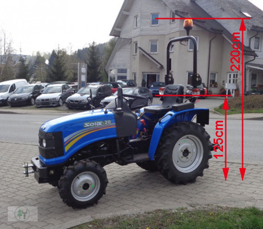 Traktor des Typs Solis Kleintraktor SOLIS 20 Traktor mit Allrad hydraulischem Schneeschild 1,20m neu (Aufpreis KFZ-Brief), Neumaschine in Schwarzenberg (Bild 13)