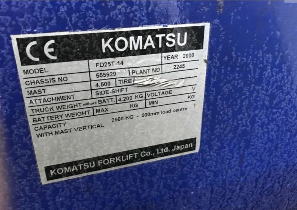 Gabelstapler des Typs Komatsu FD25T-14,  in Київ (Bild 5)